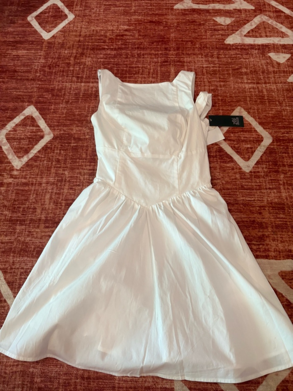 Target White Sleeveless Fit-and-Flare Dress